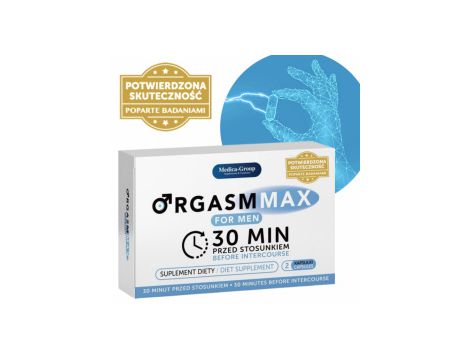 Kapsułki Orgasm Max for Men Medica 2 sztuki - 2